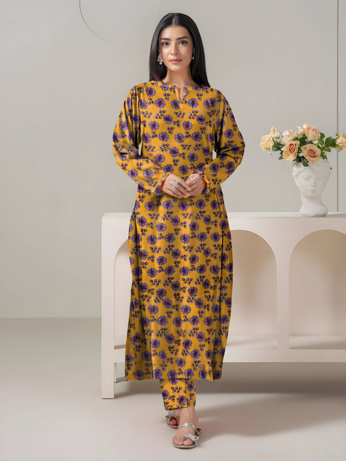 2 Pcs Unstitched Ladies Suit 10